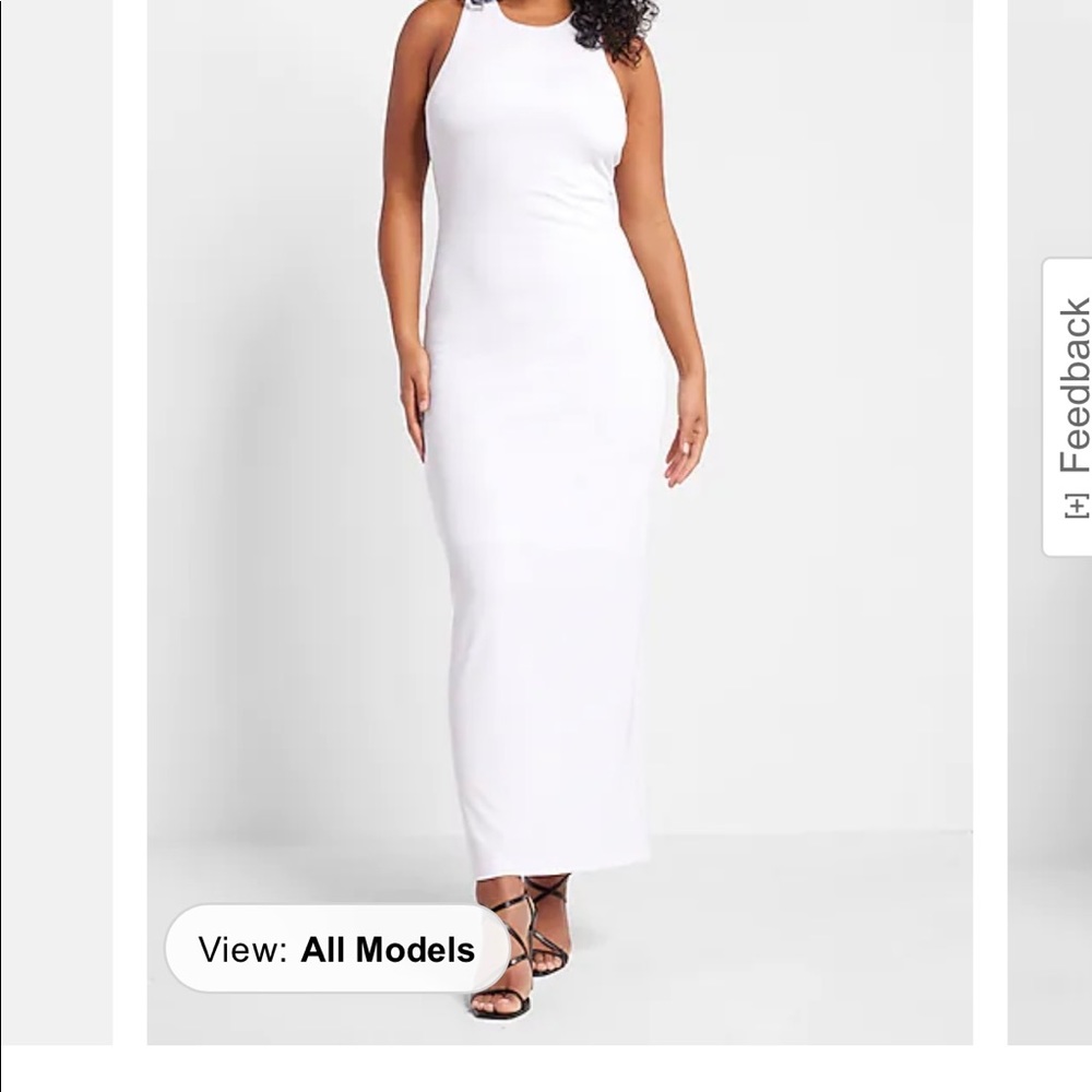 White backless express dress. Great for summer! Brand new with tags. Size S